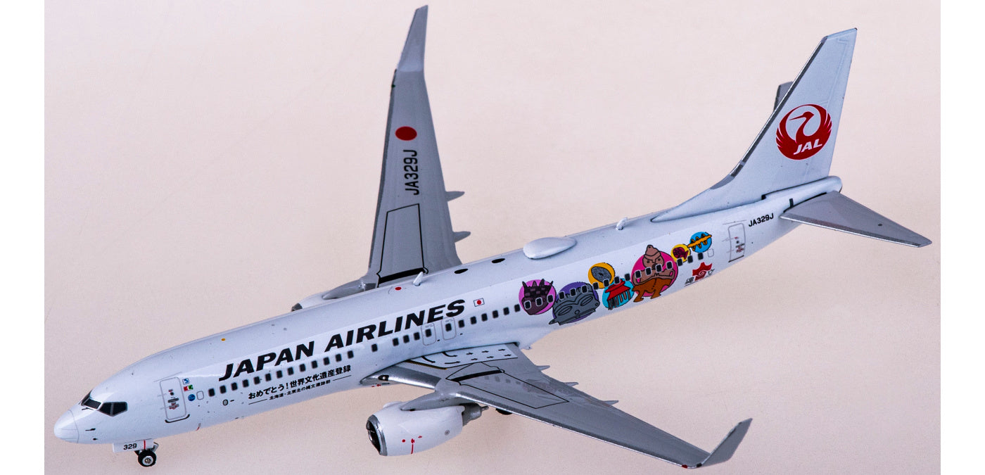 1:400 Phoenix PH04465 Japan Airlines Boeing 737-800 JA329J+Free Tractor