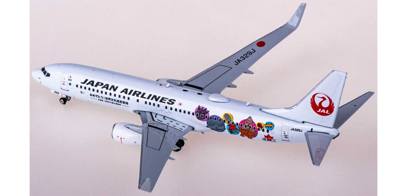 1:400 Phoenix PH04465 Japan Airlines Boeing 737-800 JA329J+Free Tractor