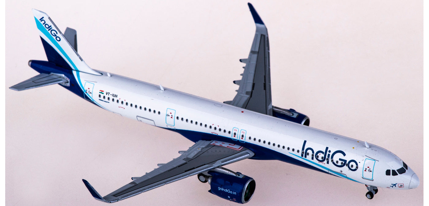 1:400 JC Wings XX4480 IndiGo Airlines Airbus A321neo VT-IUH+Free Tractor