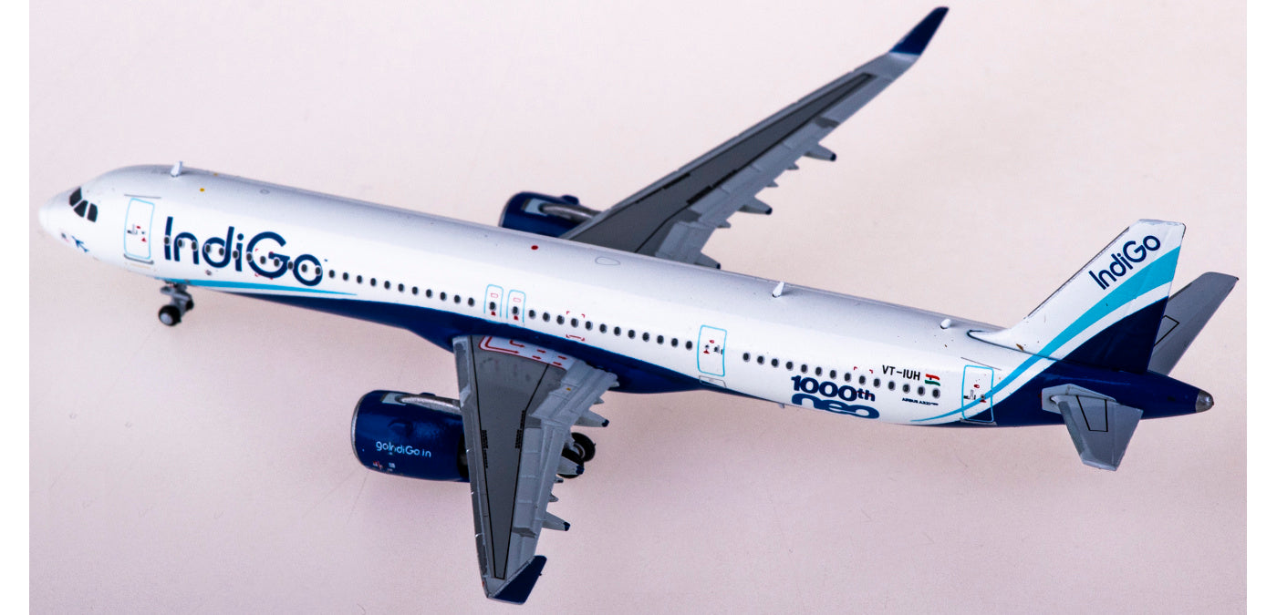 1:400 JC Wings XX4480 IndiGo Airlines Airbus A321neo VT-IUH+Free Tractor