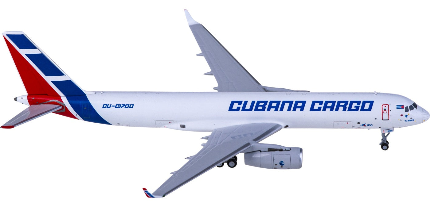 1:400 NG Models NG40007 Cubana Cargo Tupolev TU-204-100SE CU-C1700+Free Tractor