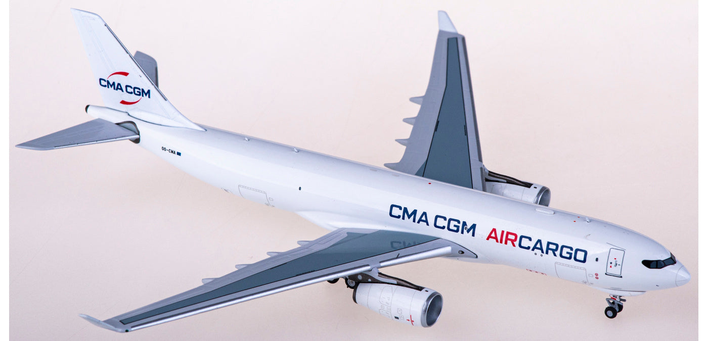 1:400 NG Models NG61050 CMA CGM Air Cargo Airbus A330-200F OO-CMA+Free Tractor