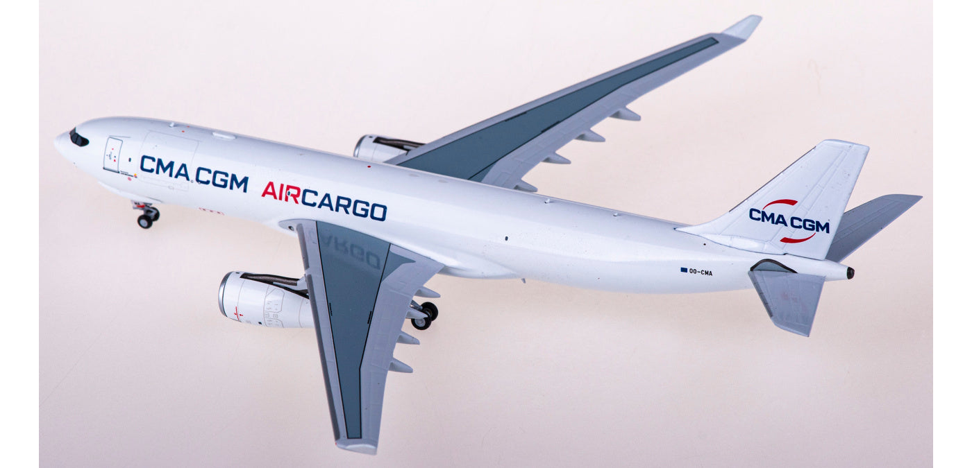 1:400 NG Models NG61050 CMA CGM Air Cargo Airbus A330-200F OO-CMA+Free Tractor