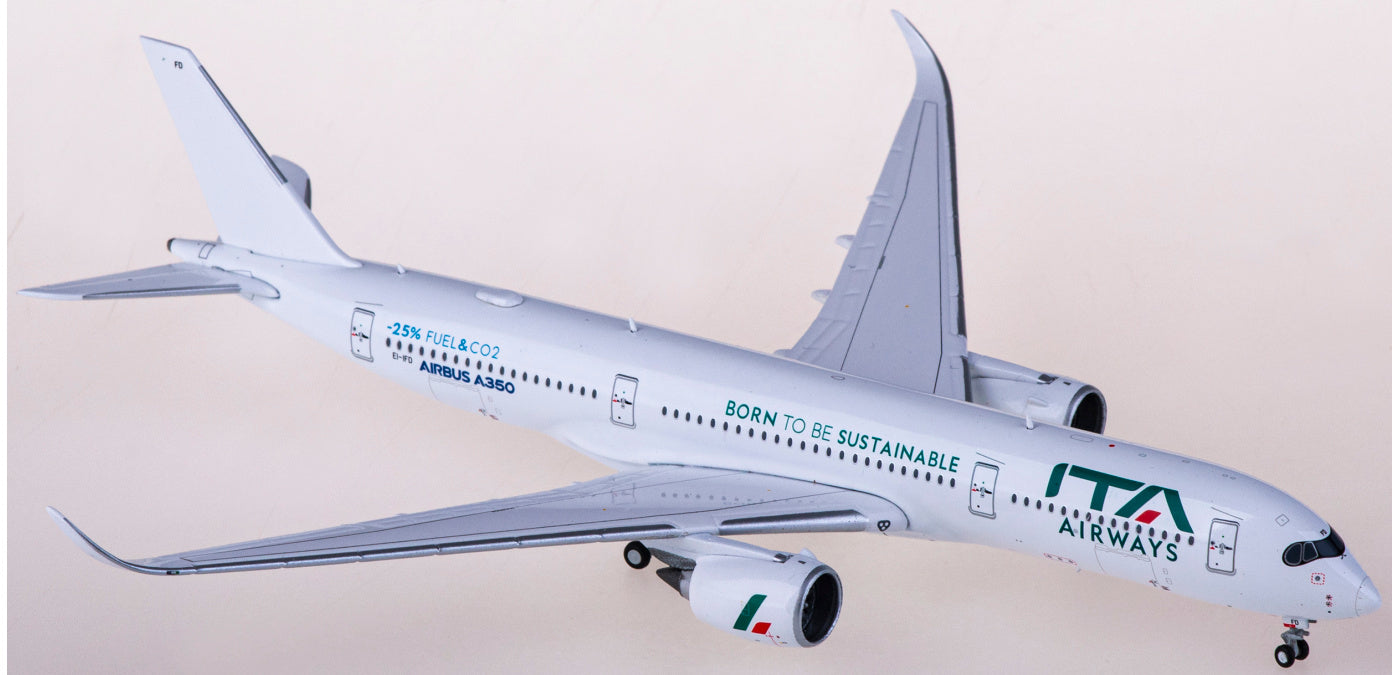 1:400 JC Wings XX40109 ITA Airways Airbus A350-900XWB EI-IFD Aircraft Model+Free Tractor
