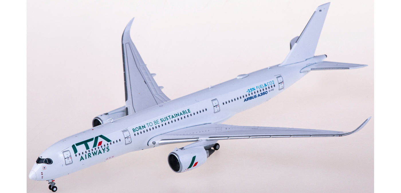 1:400 JC Wings XX40109 ITA Airways Airbus A350-900XWB EI-IFD Aircraft Model+Free Tractor