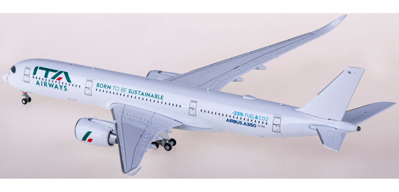 1:400 JC Wings XX40109 ITA Airways Airbus A350-900XWB EI-IFD Aircraft Model+Free Tractor
