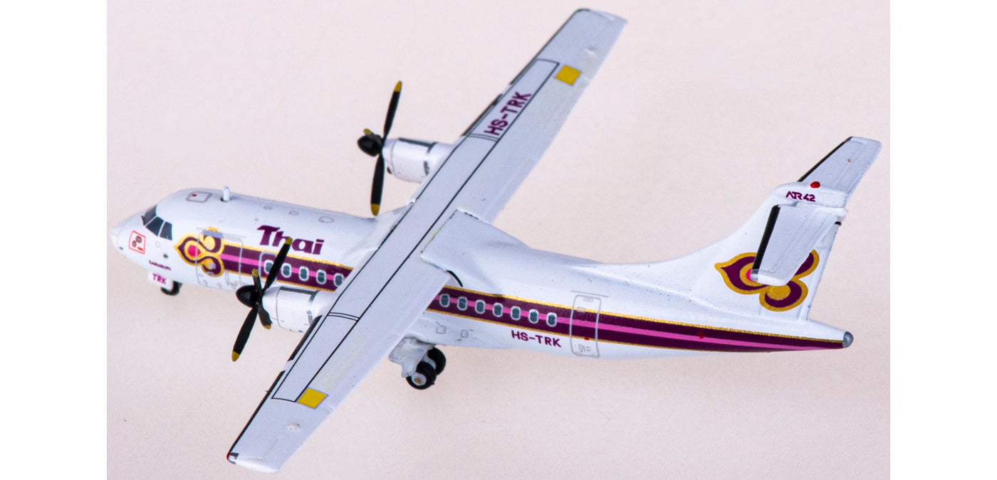 1:400 JC Wings LH4238 Thai Airways ATR-42 HS-TRK Aircraft Model+Free Tractor
