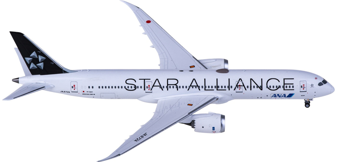 1:400 NG Models NG55092 ANA Boeing 787-9 JA872A “”STAR ALLIANCE"+Free Tractor