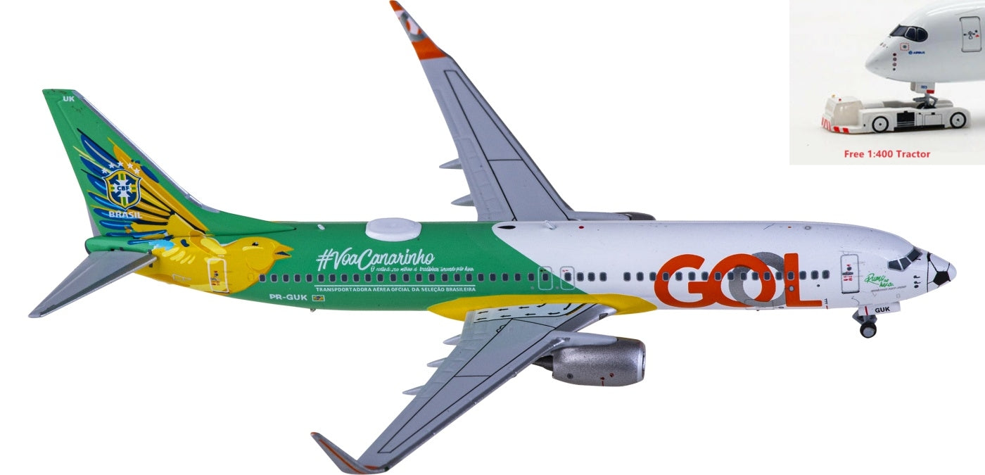1:400 NG Models NG58138 GOL Boeing 737-800 PR-GUK+Free Tractor