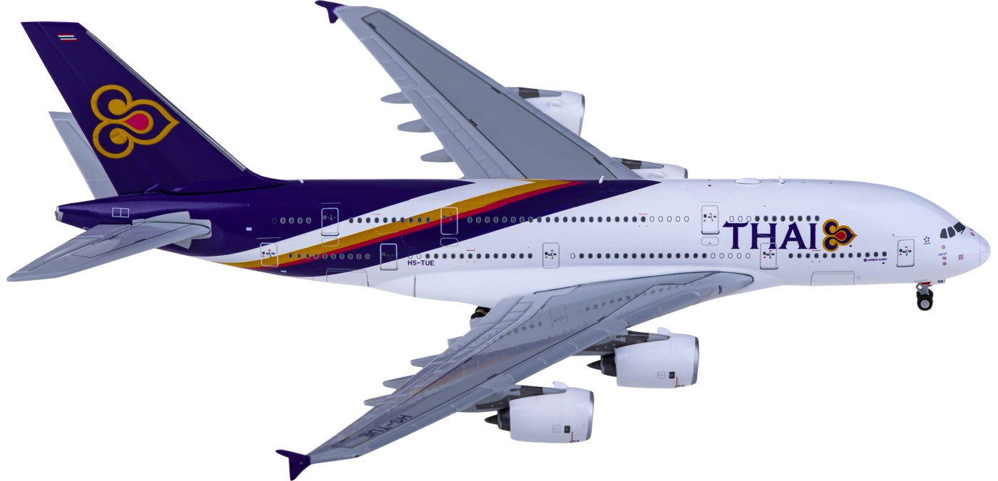 1:400 JC Wings XX4897 Thai Airways Airbus A380 HS-TUE Aircraft Model+Free Tractor