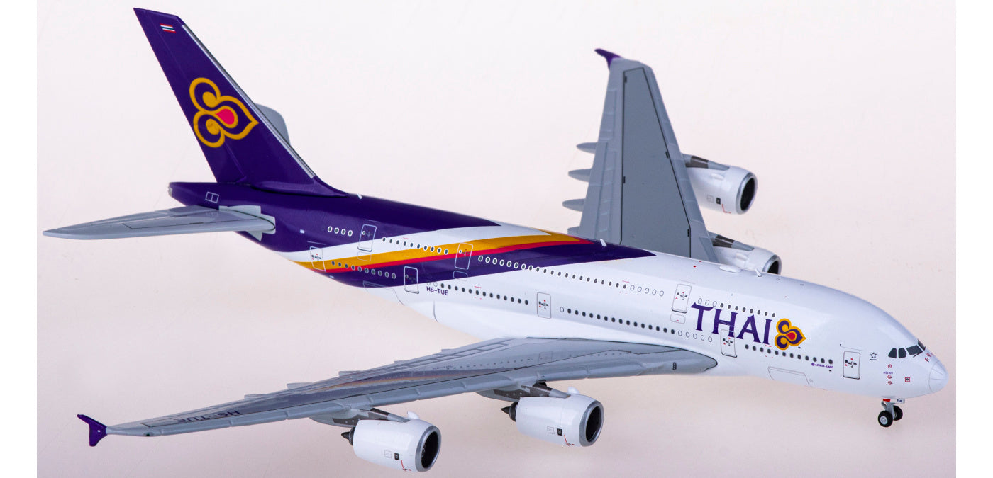 1:400 JC Wings XX4897 Thai Airways Airbus A380 HS-TUE Aircraft Model+Free Tractor