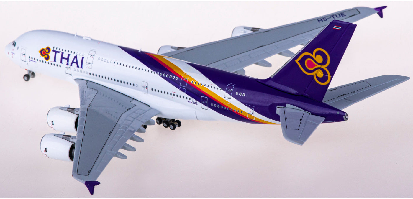 1:400 JC Wings XX4897 Thai Airways Airbus A380 HS-TUE Aircraft Model+Free Tractor
