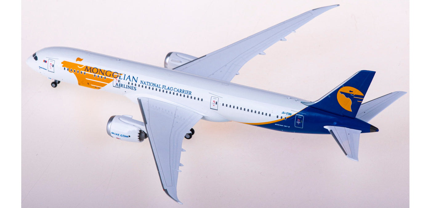 1:400 NG Models NG55089 MIAT Mongolian Airlines Boeing 787-9 JU-1789+Free Tractor