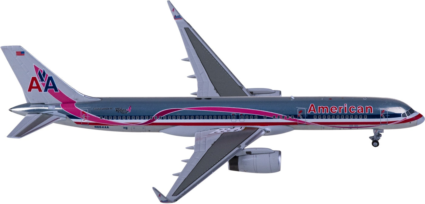 1:400 NG Models NG53190 American Airlines Boeing 757-200 N664AA+Free Tractor