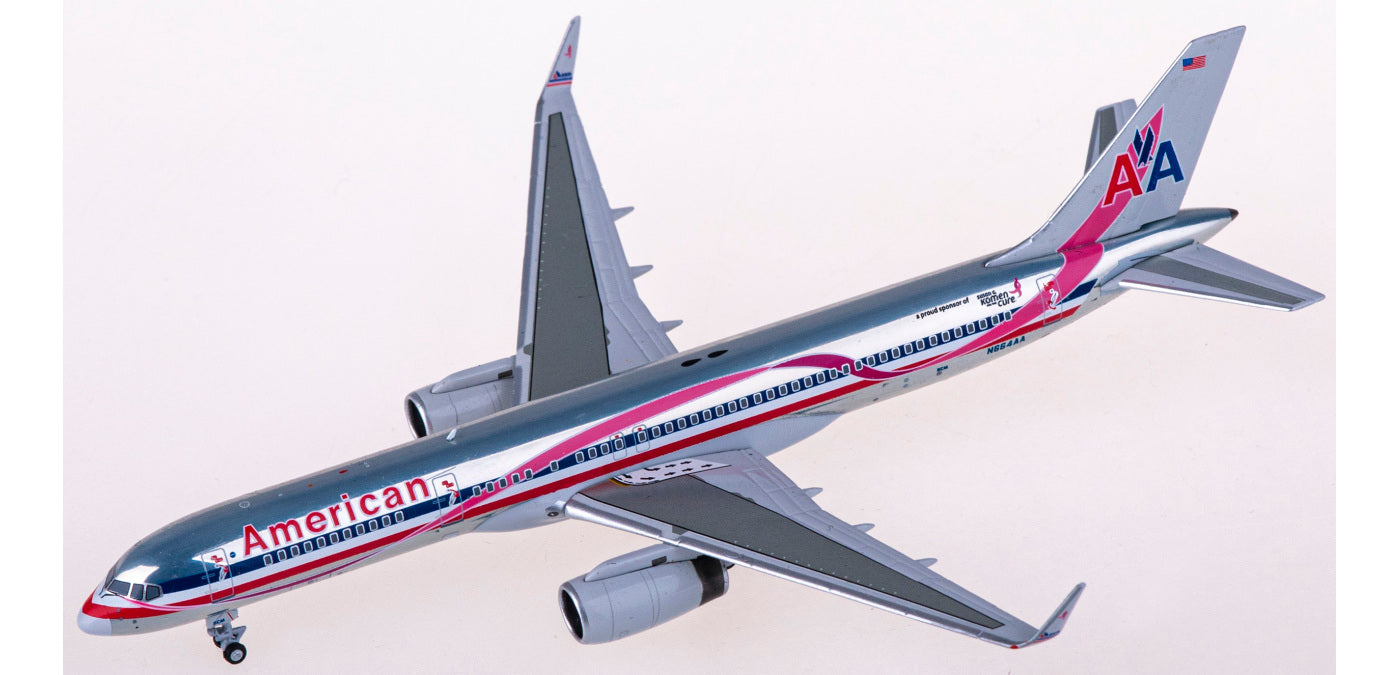 1:400 NG Models NG53190 American Airlines Boeing 757-200 N664AA+Free Tractor