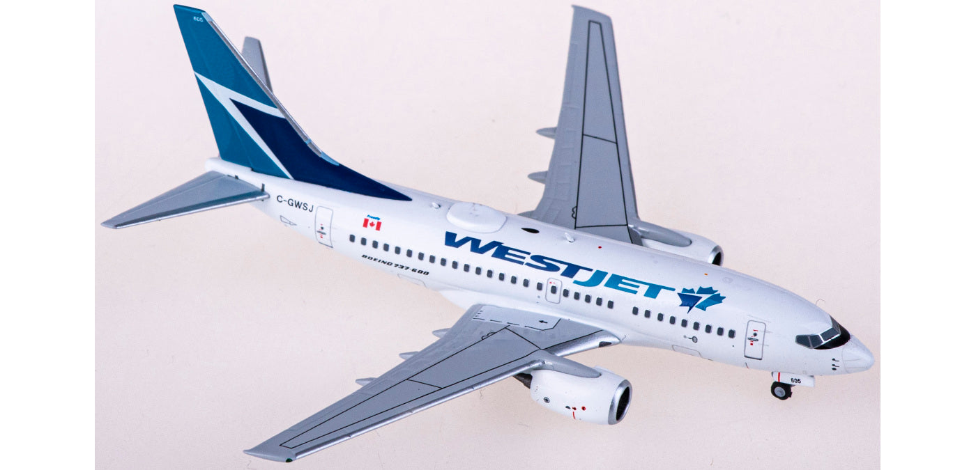 1:400 NG Models NG76013 WestJet Boeing 737-600 C-GWSJ+Free Tractor