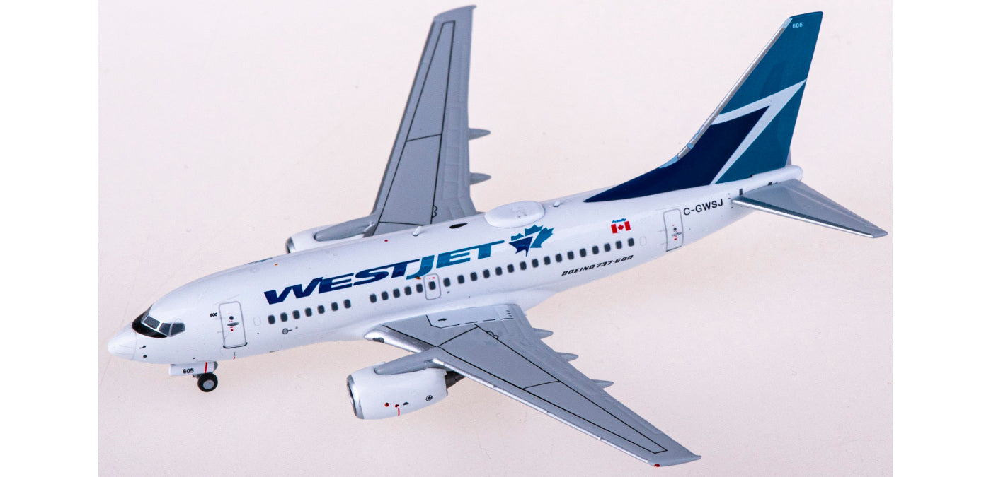 1:400 NG Models NG76013 WestJet Boeing 737-600 C-GWSJ+Free Tractor