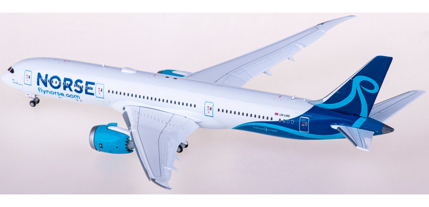 1:400 JC Wings LH4280A Norse Atlantic Airways Boeing 787-9 Dreamliner LN-LNO "Flaps Down"Aircraft Model+Free Tractor
