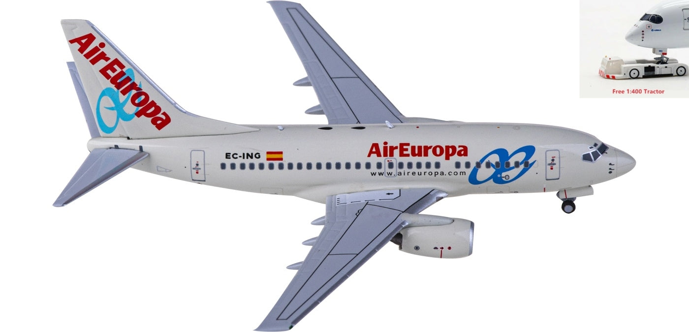 1:400 NG Models NG76005 Air Europa Boeing 737-600 EC-ING+Free Tractor