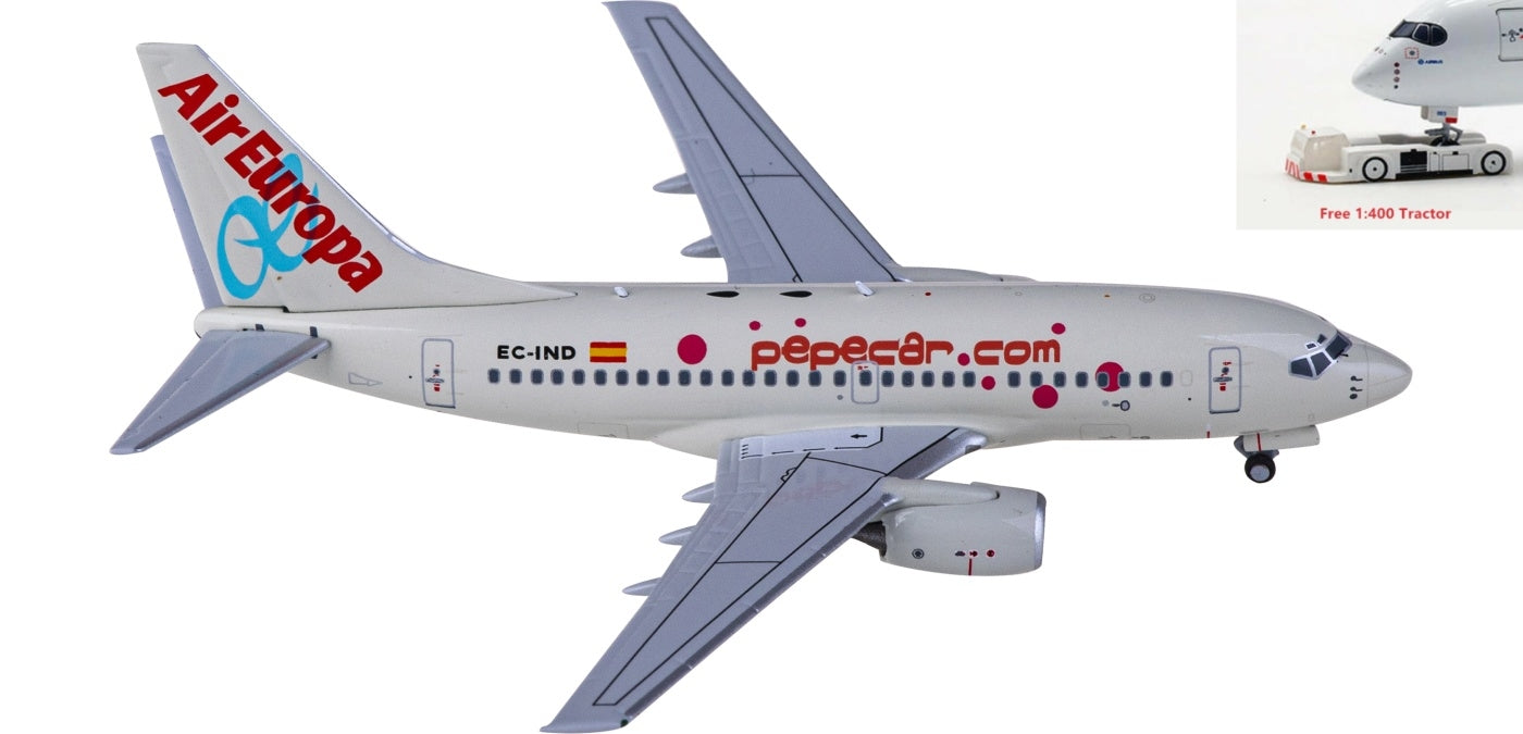 1:400 NG Models NG76006 Air Europa Boeing 737-600 EC-IND+Free Tractor