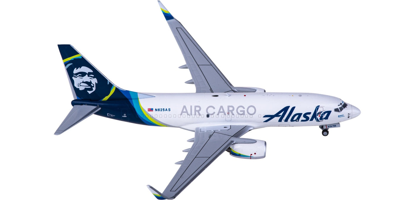 1:400 NG Models NG77018 Alaska Airlines Cargo Boeing 737-700 N625AS+Free Tractor