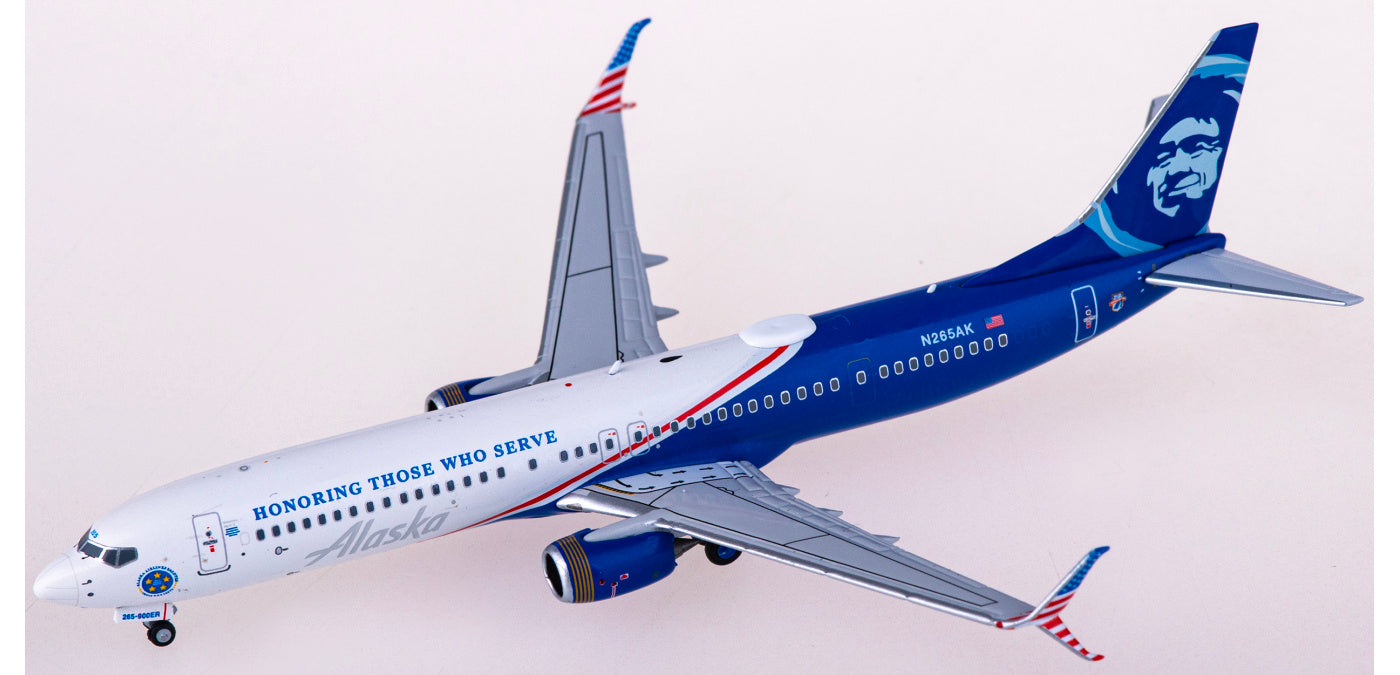 1:400 NG Models NG79007 Alaska Airlines Boeing 737-900ER N265AK+Free Tractor