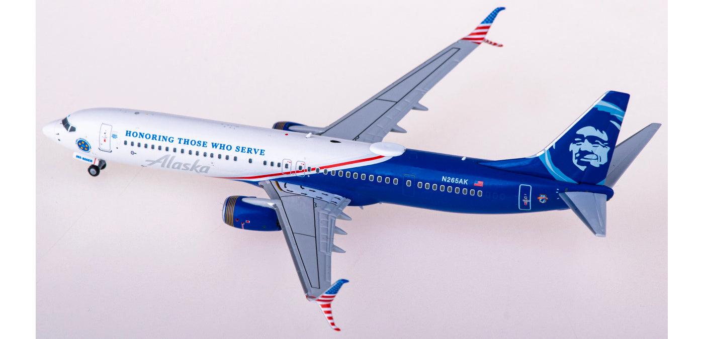 1:400 NG Models NG79007 Alaska Airlines Boeing 737-900ER N265AK+Free Tractor