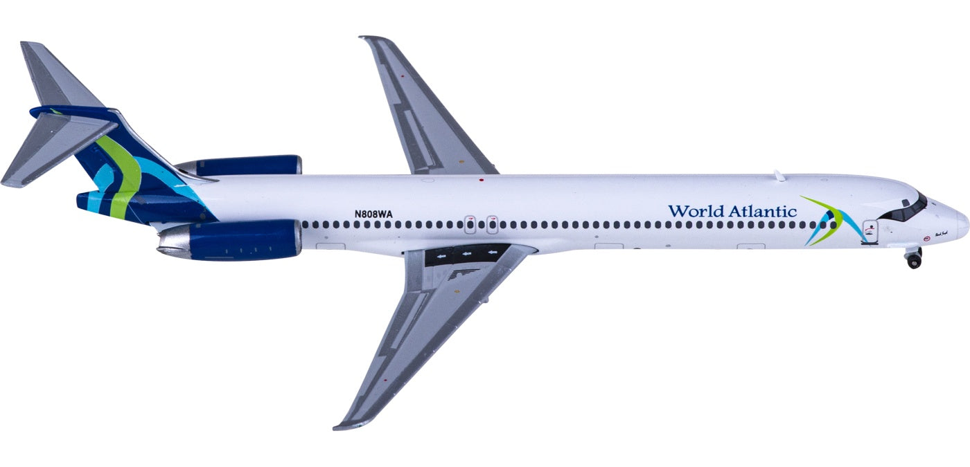 1:400 Geminijets GJWST2007 World Atlantic Airlines McDonnell Douglas MD-80 N808WA Aircraft Model+Free Tractor