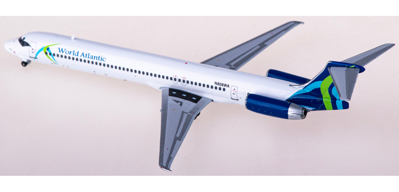 1:400 Geminijets GJWST2007 World Atlantic Airlines McDonnell Douglas MD-80 N808WA Aircraft Model+Free Tractor