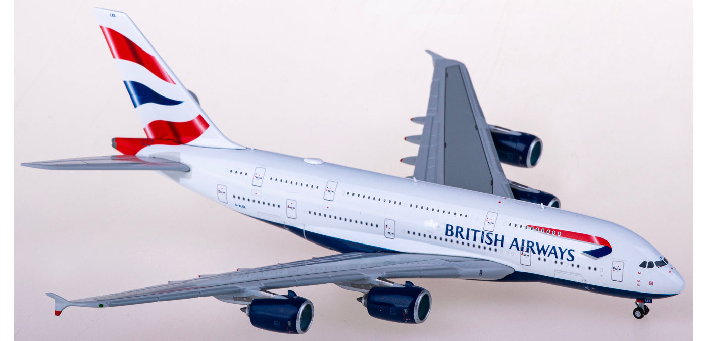 1:400 Geminijets GJBAW2110 British Airways Airbus A380 G-XLEL Aircraft Model+Free Tractor