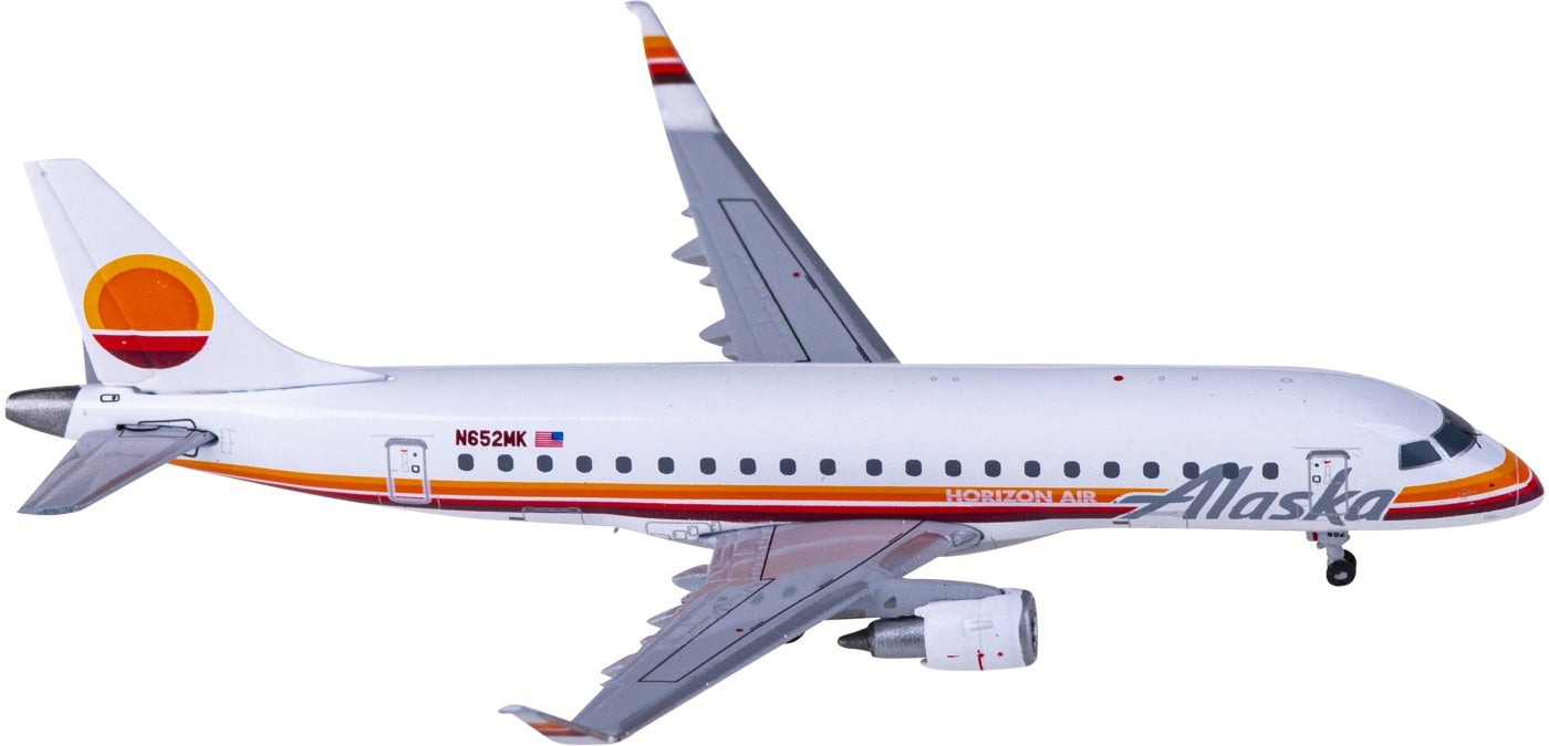 1:400 Geminijets GJASA2174 Alaska Airlines Embraer ERJ-175 N652MK Aircraft Model+Free Tractor
