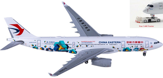 1:400 JC Wings XX40070 China Eastern Airlines Airbus A330-200 B-5920+Free Tractor