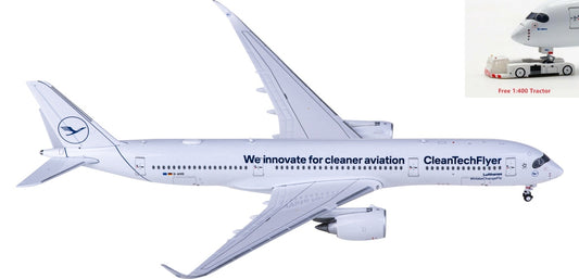 1:400 JC Wings SA4008 Lufthansa Airlines Airbus A350-900XWB D-AIVD+Free Tractor