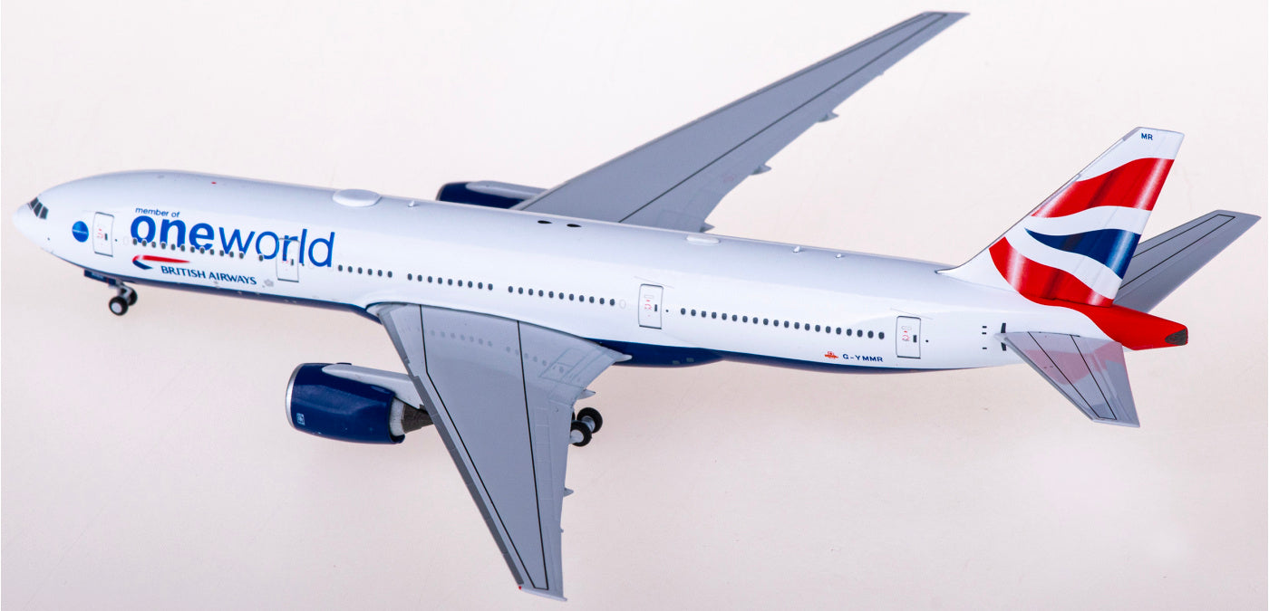 1:400 NG Models NG72027 British Airways Boeing 777-200ER G-YMMR+Free Tractor