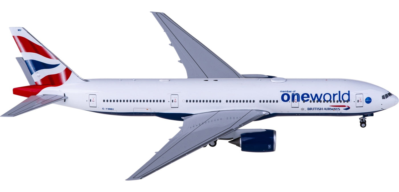 1:400 NG Models NG72036 British Airways Boeing 777-200ER G-YMMU+Free Tractor