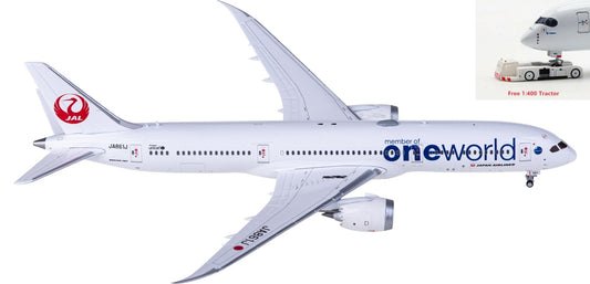 1:400 JC Wings SA4006 Japan Airlines Boeing 787-9 Dreamliner JA861J "ONE WORLD"Aircraft Model+Free Tractor