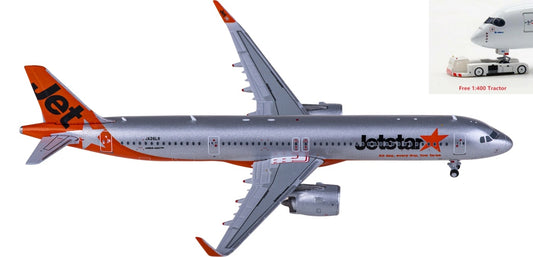 1:400 JC Wings EW421N011 Jetstar Airbus A321neo JA26LR+Free Tractor