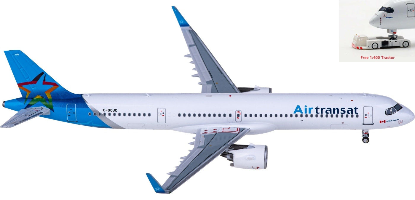1:400 NG Models NG13082 Air Transat Airbus A321neo C-GOJC+Free Tractor