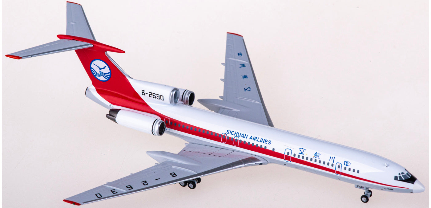1:400 NG Models NG54006 Sichuan Airlines Tupolev Tu-154M B-2630+Free Tractor