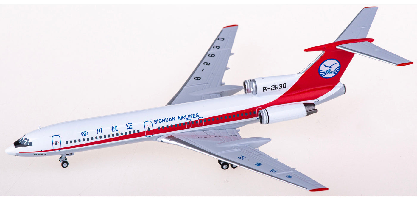 1:400 NG Models NG54006 Sichuan Airlines Tupolev Tu-154M B-2630+Free Tractor