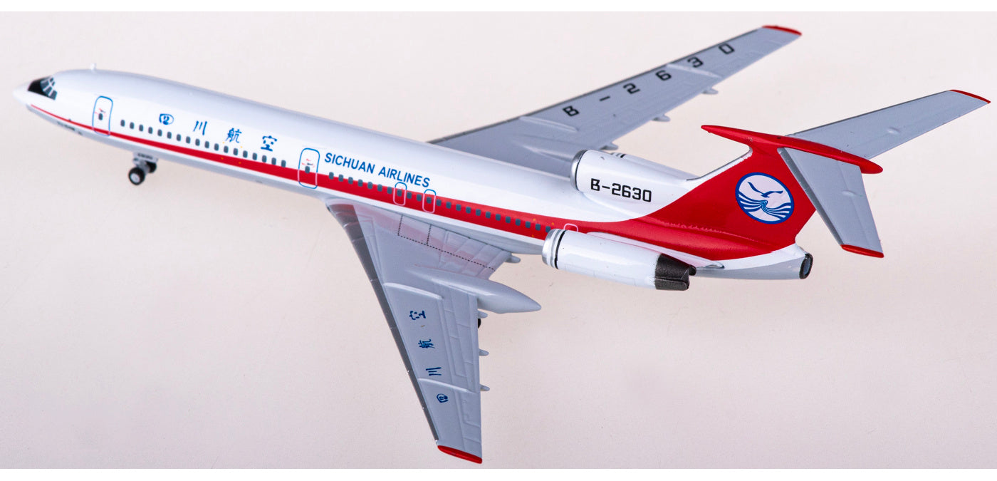 1:400 NG Models NG54006 Sichuan Airlines Tupolev Tu-154M B-2630+Free Tractor