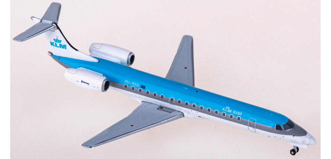 1:400 JC Wings XX4991 KLM Embraer ERJ-145MP PH-RXA Aircraft Model+Free Tractor