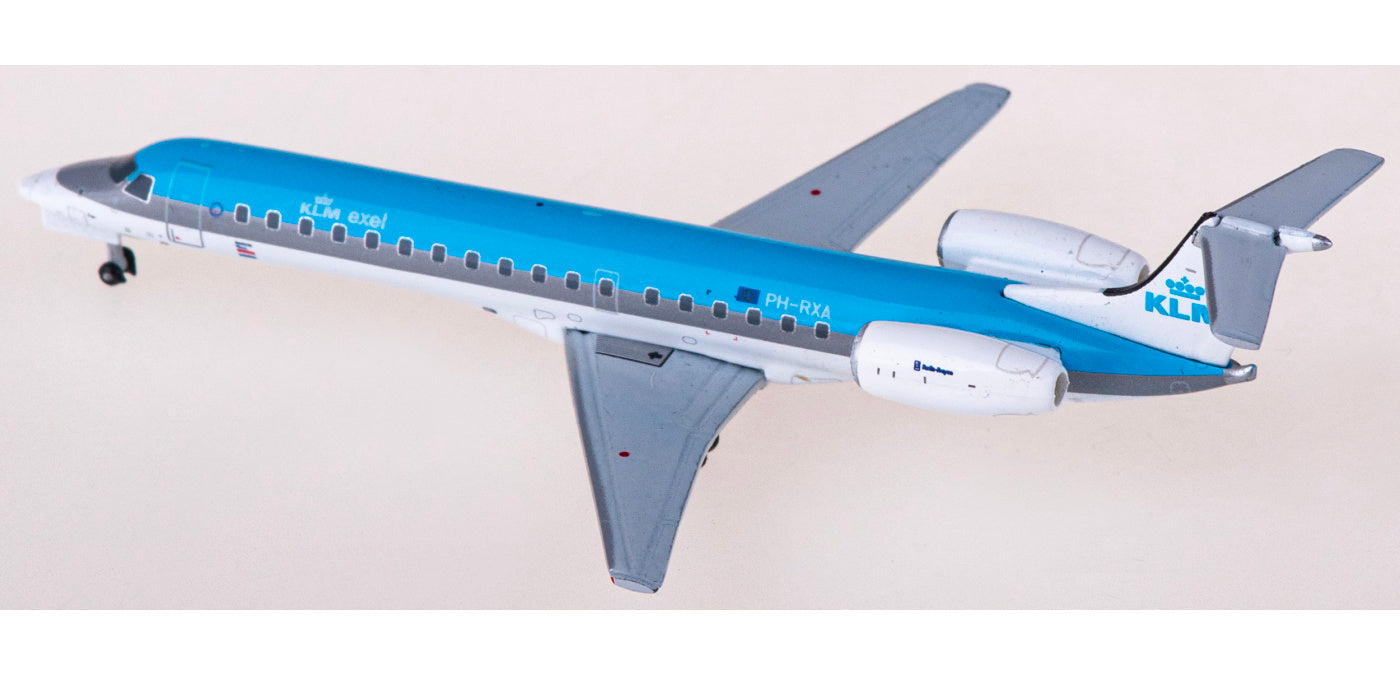 1:400 JC Wings XX4991 KLM Embraer ERJ-145MP PH-RXA Aircraft Model+Free Tractor