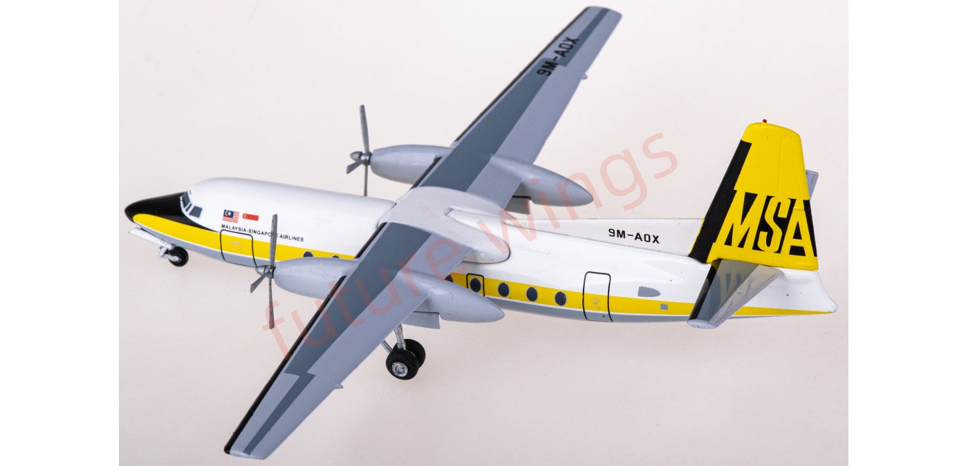 1:200 AeroClassics WM211299 MSA Fokker F-27 9M-AOX Aircraft Model