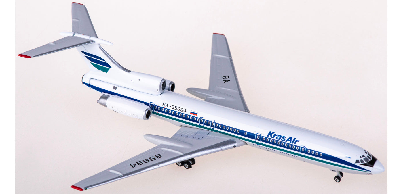 1:400 Phoenix PH11813 Kras Air Tupolev Tu-154M RA-85694+Free Tractor