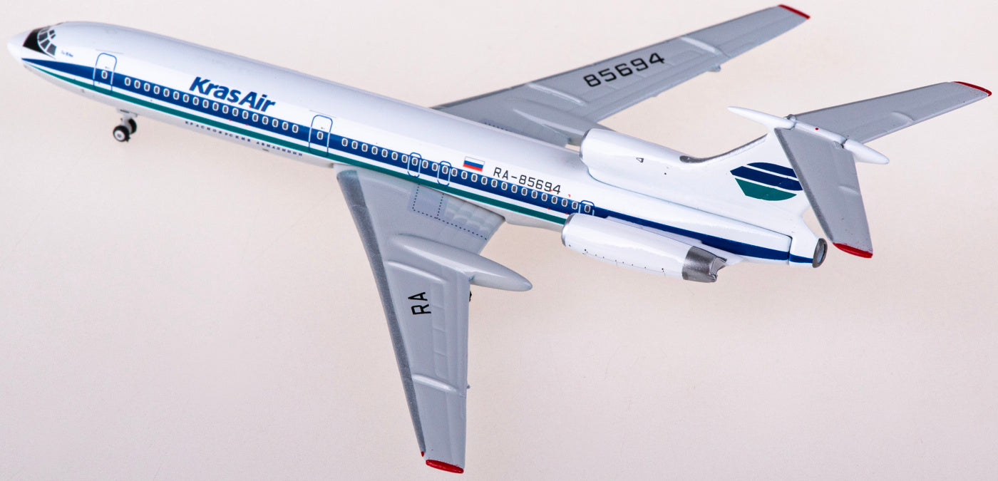 1:400 Phoenix PH11813 Kras Air Tupolev Tu-154M RA-85694+Free Tractor