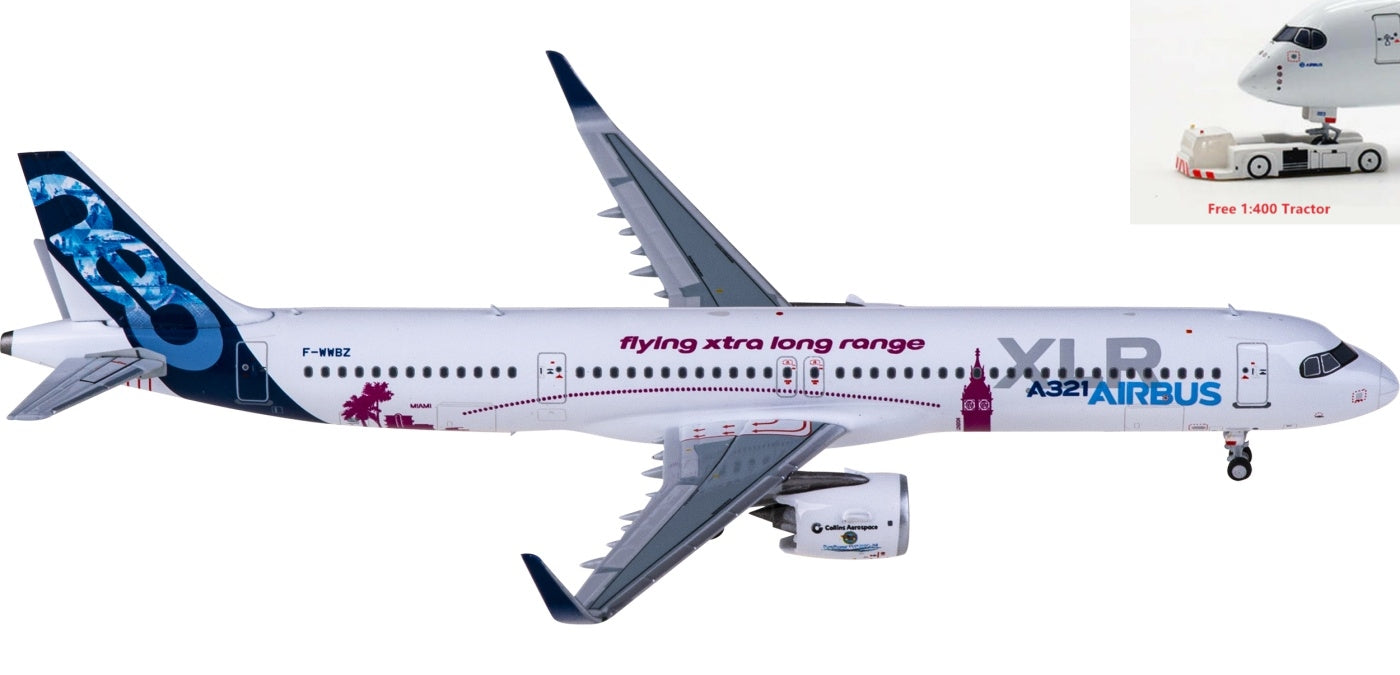 1:400 NG Models NG13091 Airbus A321LR F-WWBZ+Free Tractor