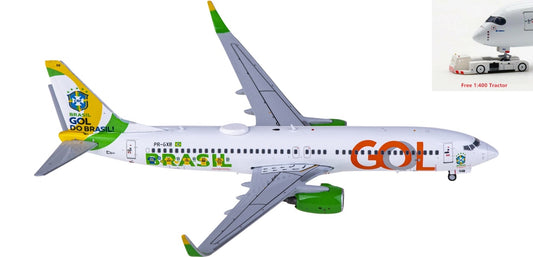 1:400 JC Wings XX40131 GOL Boeing 737-800 R-GXB Aircraft Model+Free Tractor