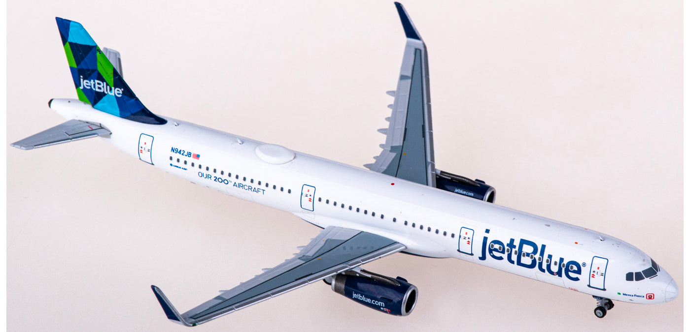 1:400 NG Models NG13055 JetBlue Airbus A321 N942JB+Free Tractor