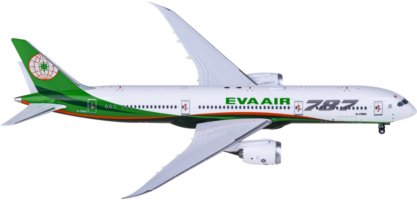 1:400 NG Models NG55108 EVA Air Boeing 787-9 B-17883 Aircraft Model+Free Tractor